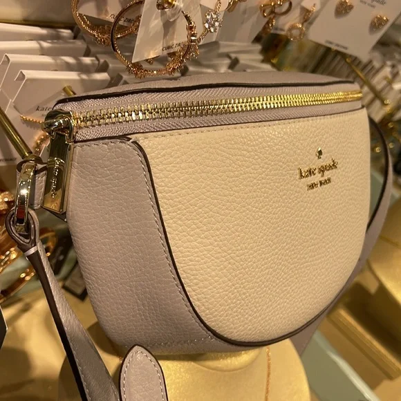 Kate Spade Lena Belt Waist Bag Fanny Pack Mountain Grey NWT - Picture 10 of 16